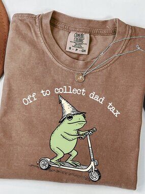 NEW Funny Off to Collect Dad Tax Shirt for Fathers Day Gift for Him New Dad Gift